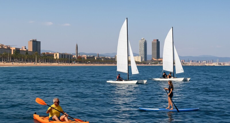 disfrutar del mar en Barcelona