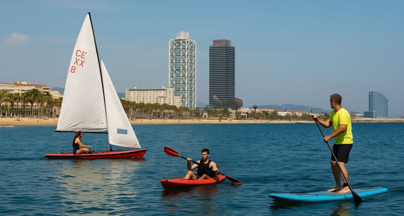 desconectar en Barcelona con actividades frente al mar
