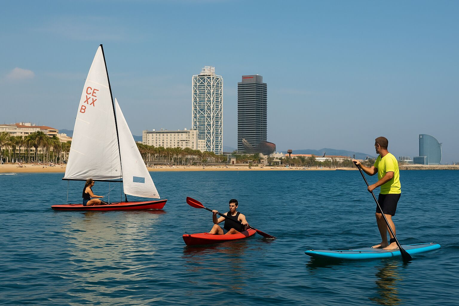desconectar en Barcelona con actividades frente al mar