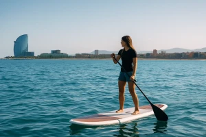 hacer paddle surf en Barcelona