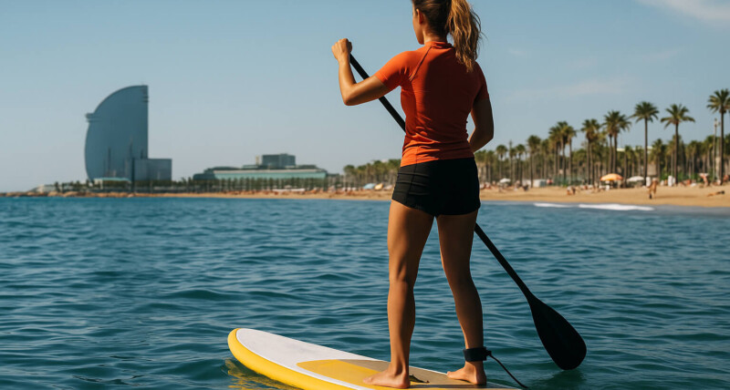 practicar paddle surf barcelona