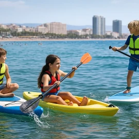 Deportes acuáticos para niños en Barcelona